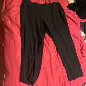 Black Slacks Polyester Rayon and Spandex